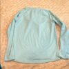 The North Face Light Blue Hooded Athletic Shirt, SPF 50, Size Medium