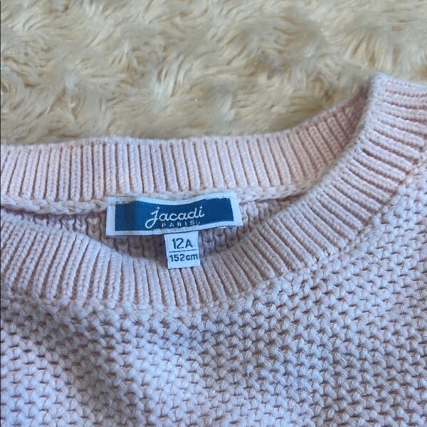Like New, Jacardi, Girls Pink Sweater, Size 12