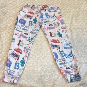 Kids Taylor Swift Graphic Jogger/Pajama Pants, Size XL