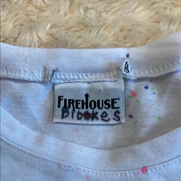 Firehouse NYC, Kids White Smiley Face Muscle Tee, Size XL