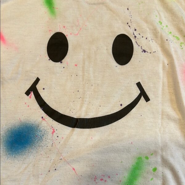 Firehouse NYC, Kids White Smiley Face Muscle Tee, Size XL