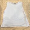 Firehouse NYC, Girls White Muscle Tee with Peace and Love Graphics, Size L