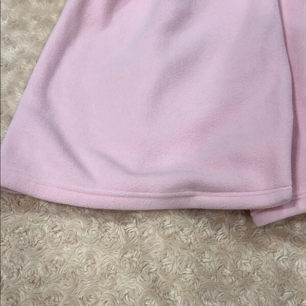 Good Lad Girls Pink Long Cape Like Coat with Leopard Trim, Size 5
