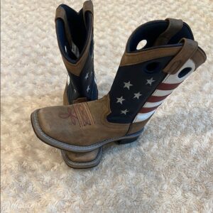 Patriotic Kids Cowboy Boots, Masterson Boot Co, Size 1