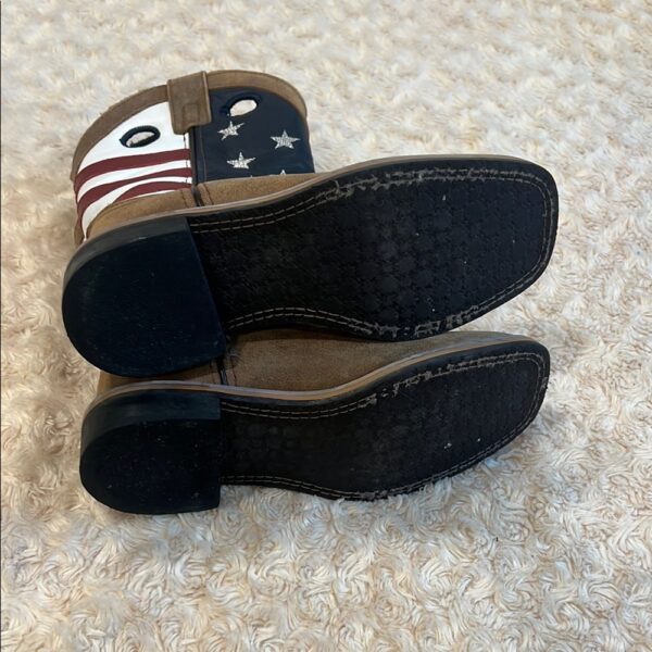 Patriotic Kids Cowboy Boots, Masterson Boot Co, Size 1