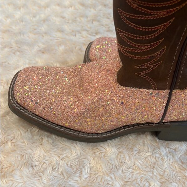 Like New, Pink Glitter Cowboy Boots, Smoky Mountain Boots, Size 1.5