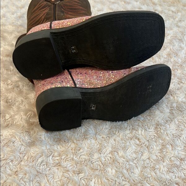Like New, Pink Glitter Cowboy Boots, Smoky Mountain Boots, Size 1.5