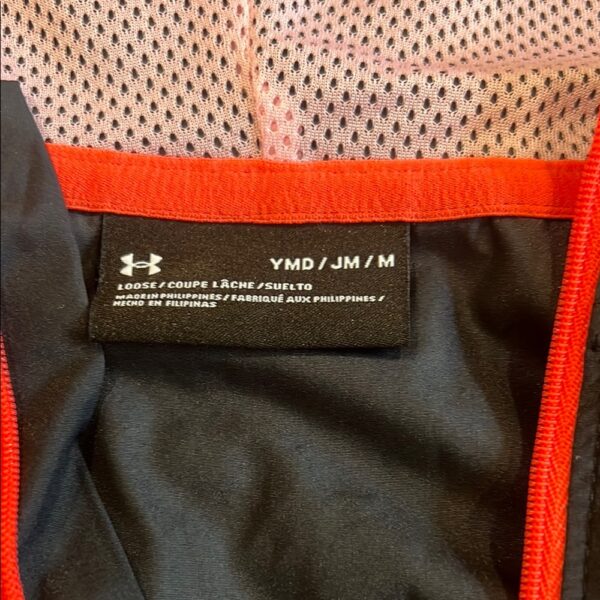 Under Armour Pink and Black Hooded Windbreaker, NWOT, Size Medium