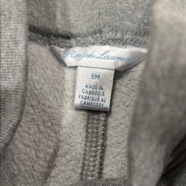 Polo by Ralph Lauren Gray Sweatpants Relaxed Fit, Size 6 mos