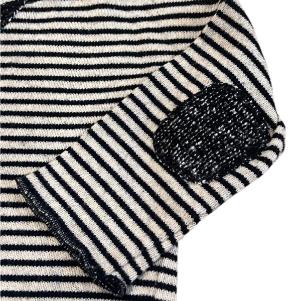 Buho Navy and White Striped Sweater with Relaxed Fit, Size 9 months
