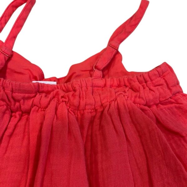 GAP Girls Coral Lined Linen Sundress, Size Small (6-7)
