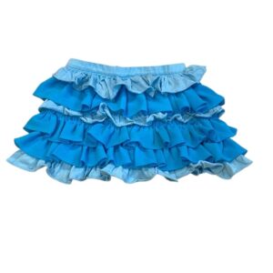 Toobydoo Blue Bubble Mini Skirt Ruffled Tiered, Size 6