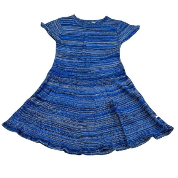 Appaman Blue and Gray Short Sleeved Sweater Dress, Size 5