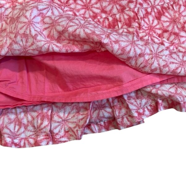 GAP Pink and White Floral Linen Dress with Spaghetti Straps, Size Small (6-7)