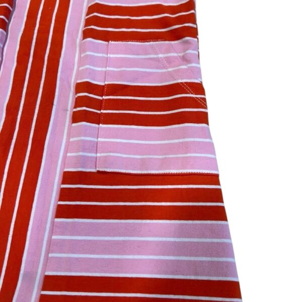 Toobydoo Red and Pink Striped Girls Tank Dress with Pockets, Size 6