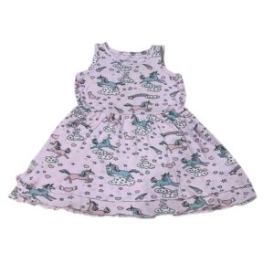 Like New, Chaser Pink and Purple Halter Sundress with Unicorns, Size 6