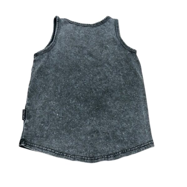 Little Bipsy Gray Tank Top with Vintage Wash, Size 3-4