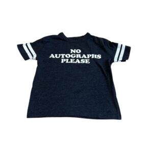 Chaser Gray and White Kids Tee - No Autographs Please, Size 7
