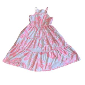 GAP Pink and White Ruffled Tiered Floral Sundress, Size S (6-8)