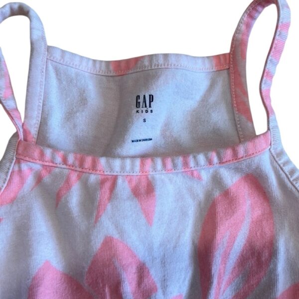 GAP Pink and White Ruffled Tiered Floral Sundress, Size S (6-8)