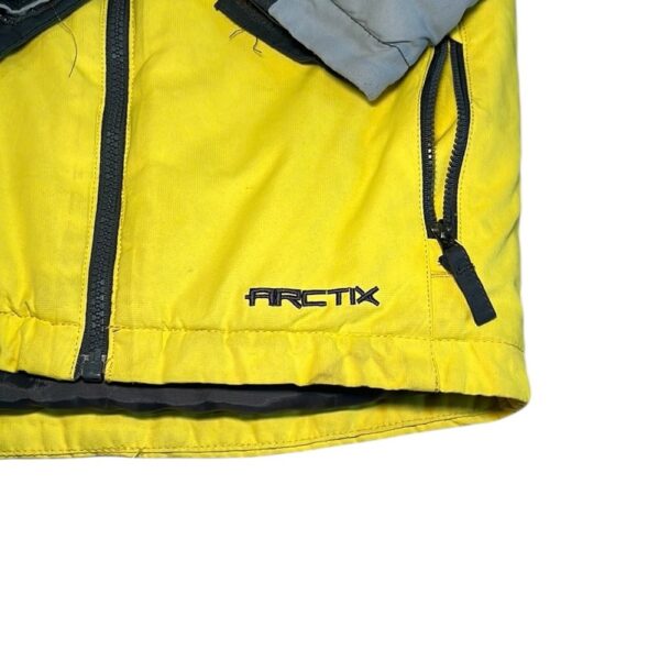 Arctix Yellow and Black Puffer Jacket Weather-Resistant Hooded Design, Size 5