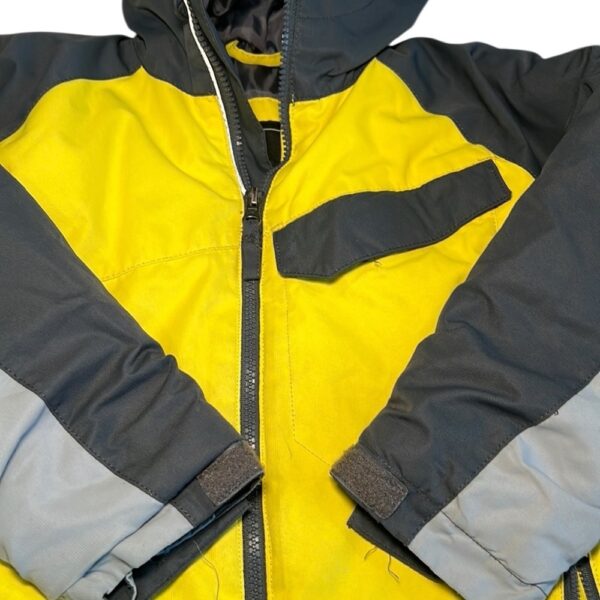 Arctix Yellow and Black Puffer Jacket Weather-Resistant Hooded Design, Size 5