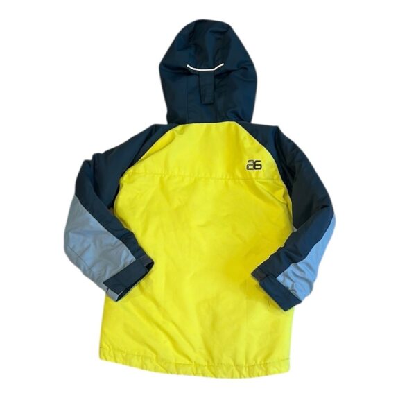 Arctix Yellow and Black Puffer Jacket Weather-Resistant Hooded Design, Size 5