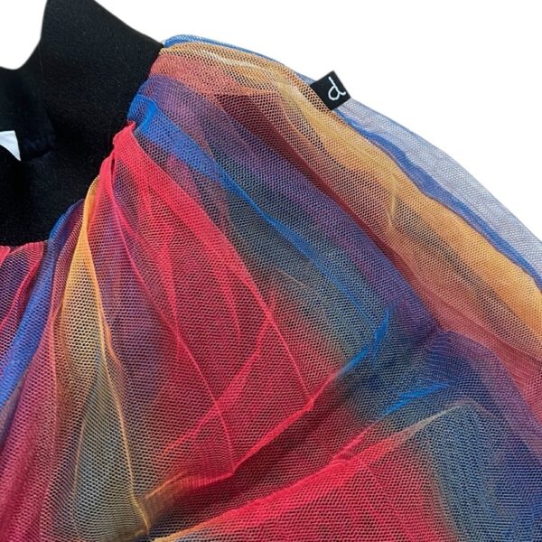 Deux par Deux Girls Rainbow Tulle Skirt with Elastic Waistband, Size 7