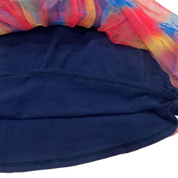 Deux par Deux Girls Rainbow Tulle Skirt with Elastic Waistband, Size 7