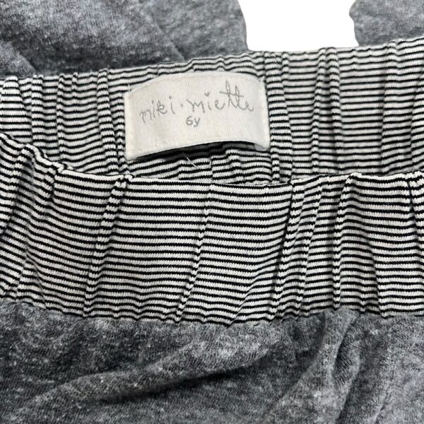 Miki Miette Kids Gray Shorts, Long Jam Style, Size 6