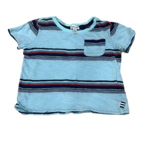 Splendid Blue and Red Short Sleeve Tee