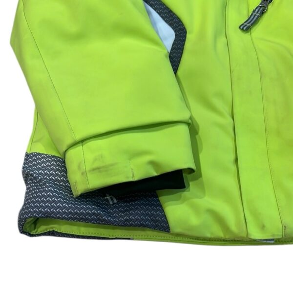 Obermeyer Boys Lime and Black Hooded Insulated Ski Jacket, Size 6