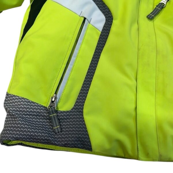 Obermeyer Boys Lime and Black Hooded Insulated Ski Jacket, Size 6