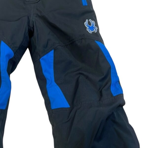 Spyder Black and Blue Insulated Snow Bib, Size 6