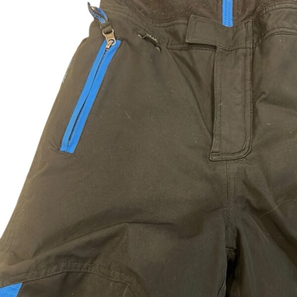 Spyder Black and Blue Insulated Snow Bib, Size 6
