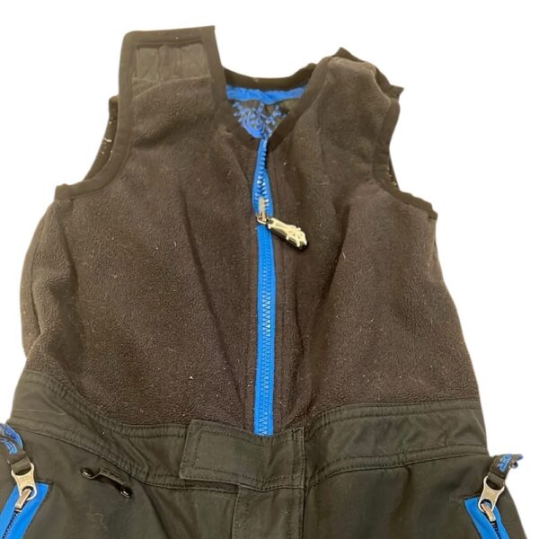 Spyder Black and Blue Insulated Snow Bib, Size 6