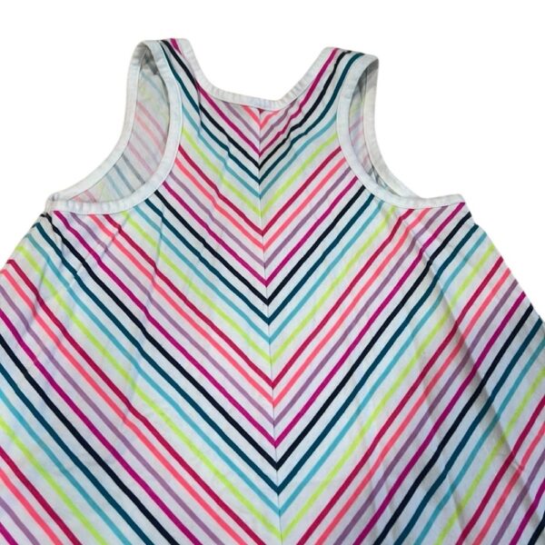 GAP Girls Jersey Tank Dress with Rainbow Stripes, Size Small
