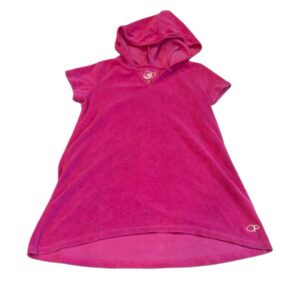 OP Kids Pink Swim Coverup with Hood, Size 7/8