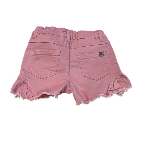 NWT, Deux Par Deux, Girls Lightweight Denim Shorts with Ruffles, Size 7