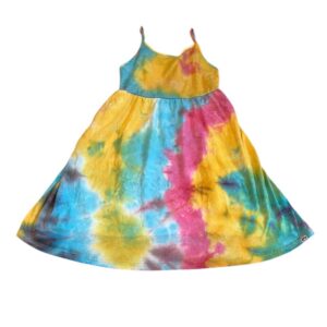 Appaman Girls Multicolor Tie-Dye Tank Dress with Adjustable Straps, Size 7