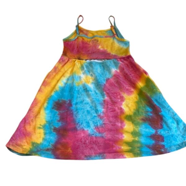 Appaman Girls Multicolor Tie-Dye Tank Dress with Adjustable Straps, Size 7