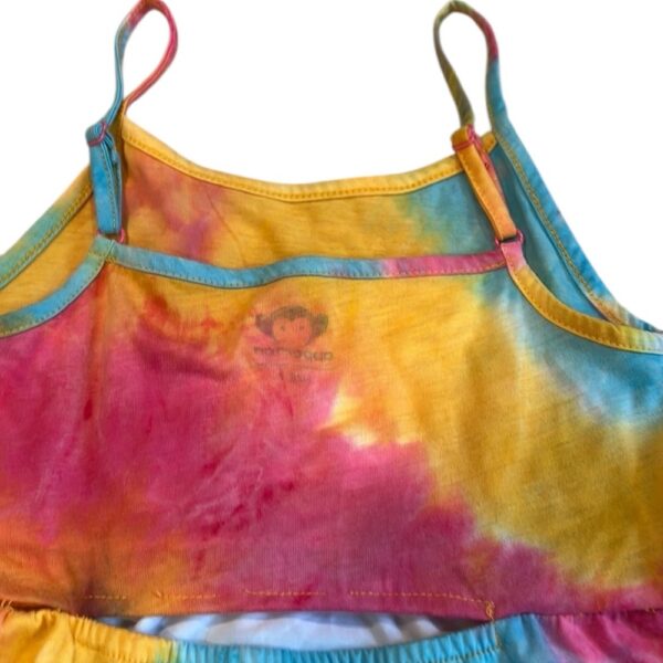 Appaman Girls Multicolor Tie-Dye Tank Dress with Adjustable Straps, Size 7