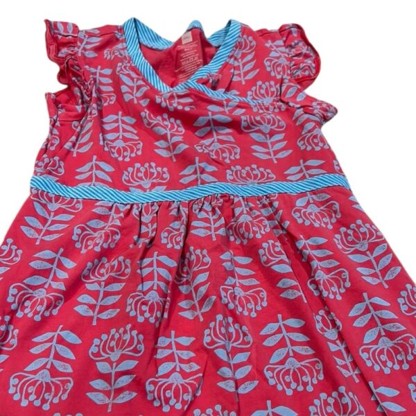 Tea Collection, Girls Red and Blue Summer Dress, Size 7