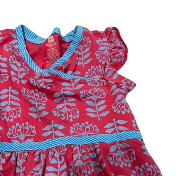 Tea Collection, Girls Red and Blue Summer Dress, Size 7