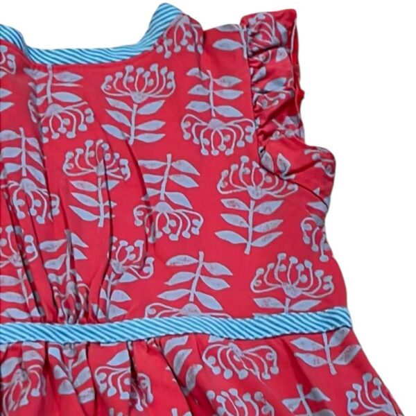 Tea Collection, Girls Red and Blue Summer Dress, Size 7