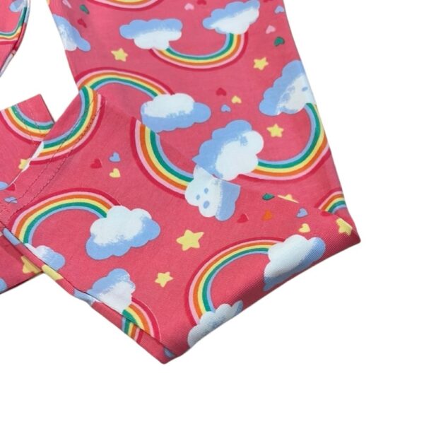 NWOT, Tailor Vintage Girls, Pink Leggins with Rainbows, Size 6/7