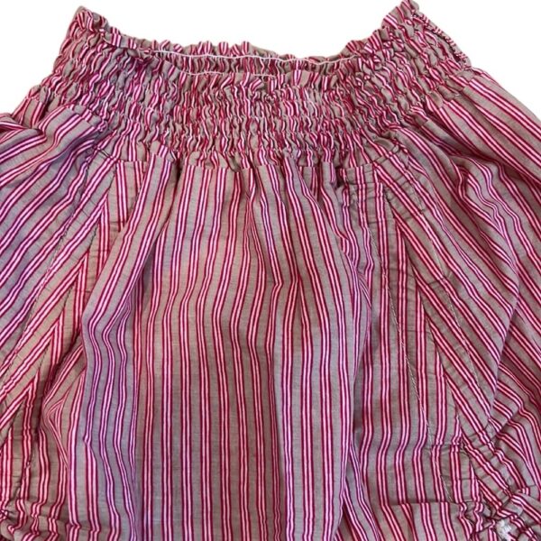 Paper Wings, Girls Pink Striped Bustle Skirt with Matching LS Tee, Size 7