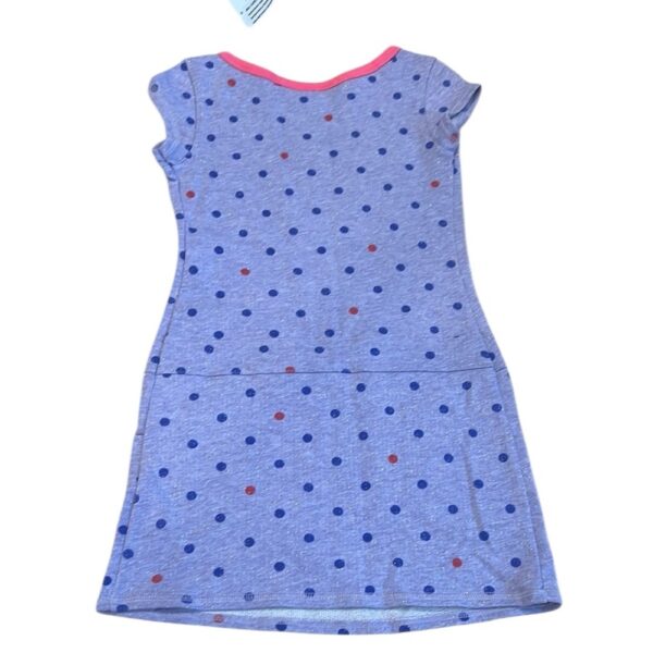 NWT, American Girl Sparkle Purple Polka Dot Summer Dress, Size 7