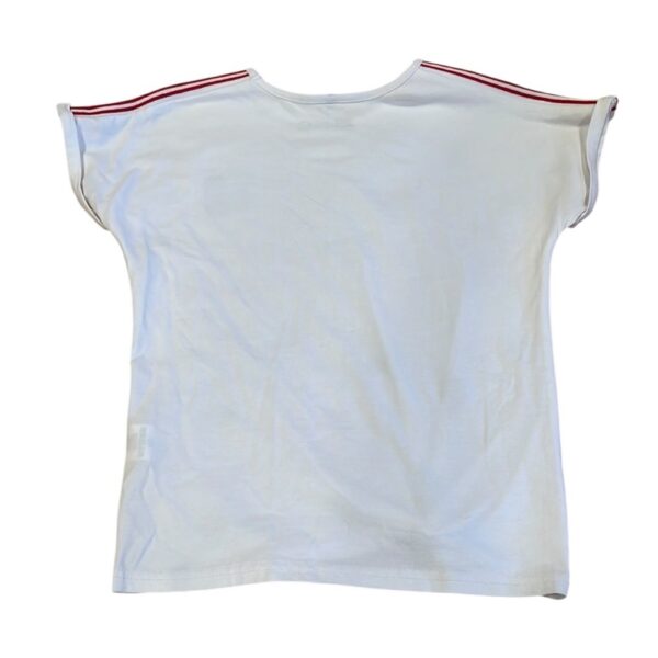 Like New, Deux Par Deux, White Graphic Tee with Matching Leggings, Size 7