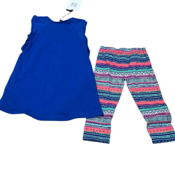 NWT, Deux Par Deux, Girls Tunic with Matching Capri Leggings, Size 6